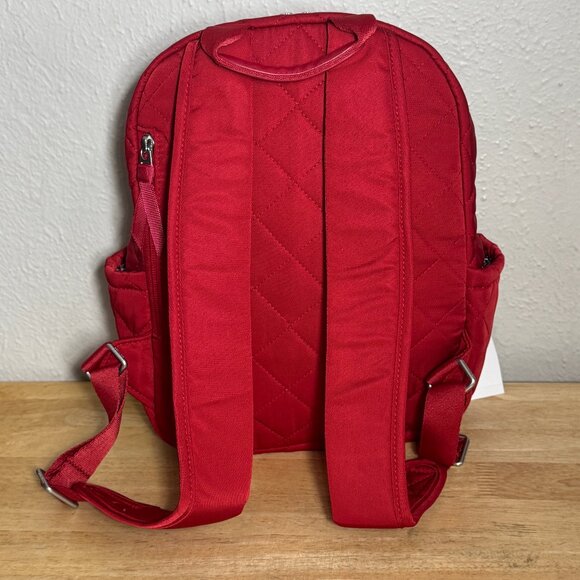 Vera Bradley Small Backpack in Performance Twill Cardinal Red NWT - Picture 2 of 12